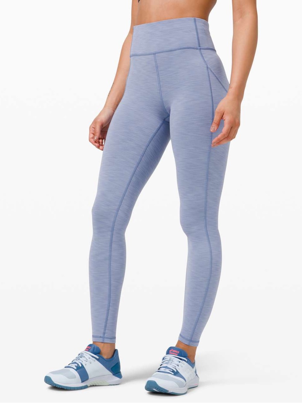 Lululemon Invigorate High-Rise Tight 28” Heathered Water Drop Blue Size 4